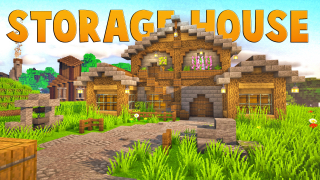 image of The Ultimate Storage House Medieval Build! by RuneCraft_Builds Minecraft litematic